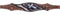 Showman Showman Silver Hand Painted Cross Wither Strap