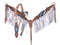 Showman Showman Silver Hand Painted Fringe Headstall Set