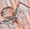 Showman Showman Silver Hand Painted Fringe Headstall Set