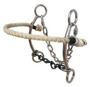 Showman Showman Stainless Steel Combo Hackamore With Chain Mouth