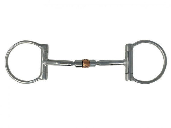 Showman Showman Stainless Steel D-Ring Bit with Copper Roller Center