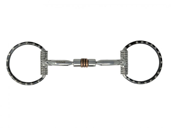 Showman Showman Stainless Steel D-Ring Bit with Copper Roller Center