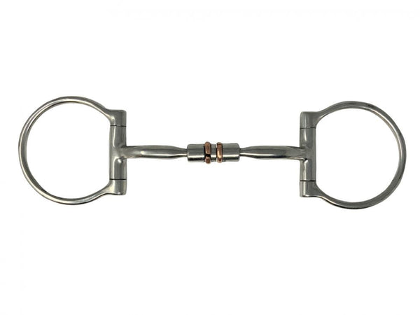 Showman Showman Stainless Steel D-Ring Bit with Copper Roller Center