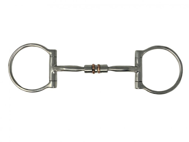 Showman Showman Stainless Steel D-Ring Bit with Copper Roller Center