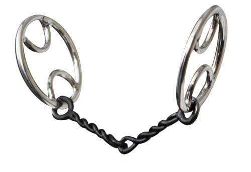Showman Showman Stainless Steel Divided O-Ring Sweet Iron Snaffle
