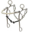Showman Showman Stainless Steel Dog Bone Rope Nose Combo Hackamore/Gag