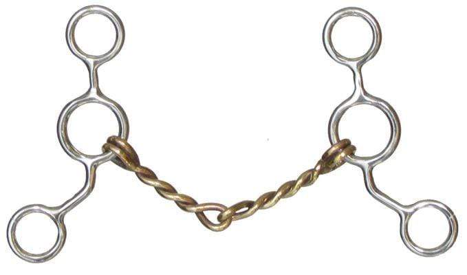 Showman Showman Stainless Steel JR Cow-Horse Bit With Copper Mouth