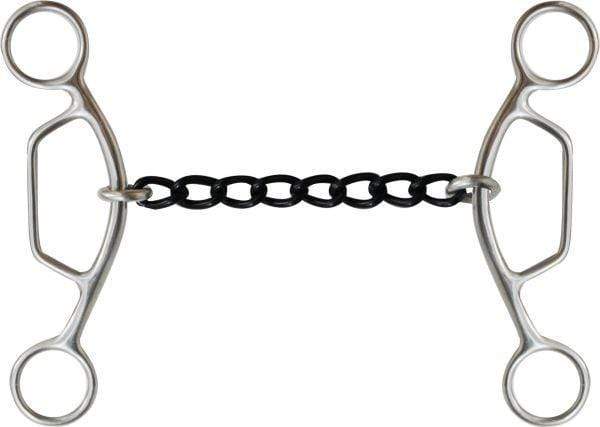 Showman Showman Stainless Steel Sliding Gag Bit With Chain Mouth