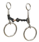 Showman Showman Stainless Steel Twisted Sweet Iron Mouth Bit With Copper Wrapped Dog Bone