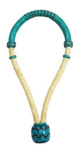 Showman Showman Teal And Brown Rawhide Core Bosal