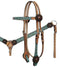 Showman Showman Teal Filigree Headstall Set