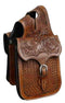 Showman Showman Tooled Leather Horn Bag