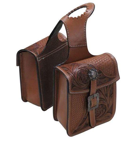 Showman Showman Tooled Leather Horn Bag