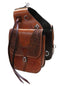 Showman Showman Tooled Leather Saddle Bag With Snaps