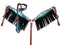 Showman Showman Turquoise and Silver Sequins Inlay Headstall Set