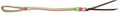 Showman Showman Two Tone Braided Nylon Quirt With Leather Popper