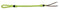 Showman Showman Two Tone Braided Nylon Quirt With Leather Popper