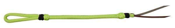 Showman Showman Two Tone Braided Nylon Quirt With Leather Popper
