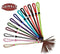 Showman Showman Two Tone Braided Nylon Quirt With Leather Popper