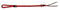 Showman Showman Two Tone Braided Nylon Quirt With Leather Popper