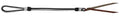 Showman Showman Two Tone Braided Nylon Quirt With Leather Popper