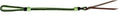 Showman Showman Two Tone Braided Nylon Quirt With Leather Popper