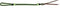 Showman Showman Two Tone Braided Nylon Quirt With Leather Popper