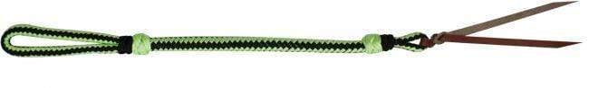 Showman Showman Two Tone Braided Nylon Quirt With Leather Popper