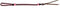 Showman Showman Two Tone Braided Nylon Quirt With Leather Popper