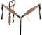 Showman Showman Two-Tone Tooled Single Ear Headstall Set