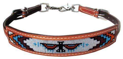 Showman Showman Wither Strap with Beaded Native American Thunderbird Inlay