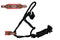 Showman Showman Woven Black Nylon Mule Tape Halter with Pink Beaded Noseband