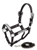 Showman Showman Yearling Size Double Stitched Leather Show Halter