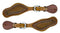 Showman Showman Youth Basket Weave Spur Straps