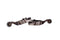 Showman Showman Youth Brown Steel Spur with Copper Studs