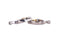 Showman Showman Youth Stainless Steel Humane Spurs with Gold Ends