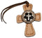 Showman Silver Leather Tie On Cross