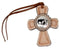 Showman Silver Leather Tie On Cross