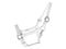 Showman White Average Horse Size Leather Halter with White Stitching