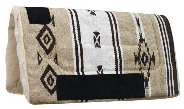 Showman Woven Acrylic Top Saddle Pad With Navajo Design