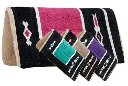 Showman Woven Acrylic Top Saddle Pad With Navajo Design