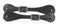 Showman Youth Leather Spur Straps