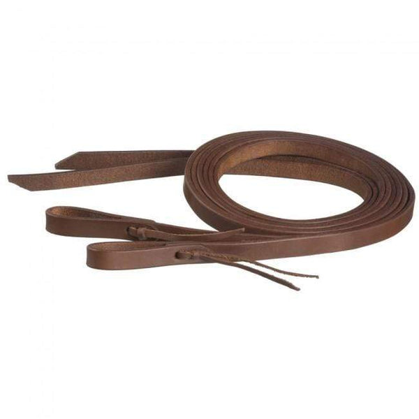 Tough-1 3/4" x 8' Harness Leather Reins w/ Waterloop Ends