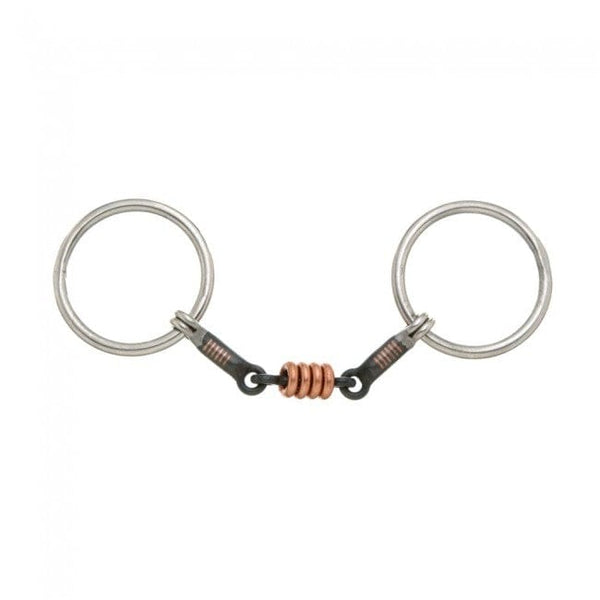 Tough-1 Kelly Silver Star 3 Piece Ring Snaffle Bit
