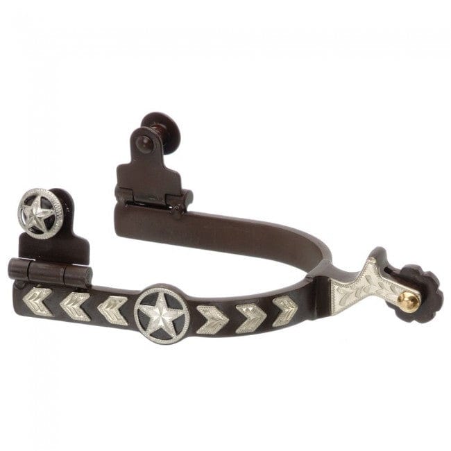 Tough-1 Kelly Silver Star Spur with Star/Arrow