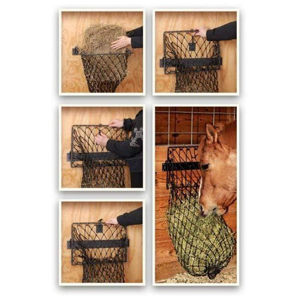 Tough-1 Original Hay Hoops™ Collapsible Wall Hay Feeder with Net