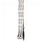 Tough-1 Royal King Braided Show Romel Reins W/ Silver Layered Ferrules