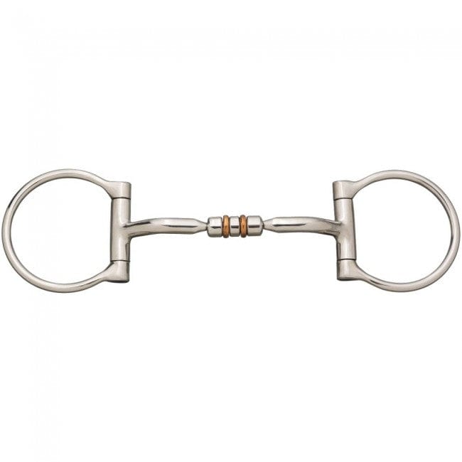 Tough-1 Stainless Steel 3pc Tongue Relief Dee Ring Bit