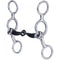 Tough-1 Tough-1 4" Miniature Stainless Steel Jr Cow Snaffle with Sweet Iron Mouth