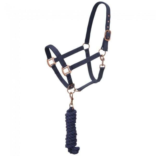 Tough-1 Tough-1 Neoprene Padded Halter with Antique Hardware Lead Set